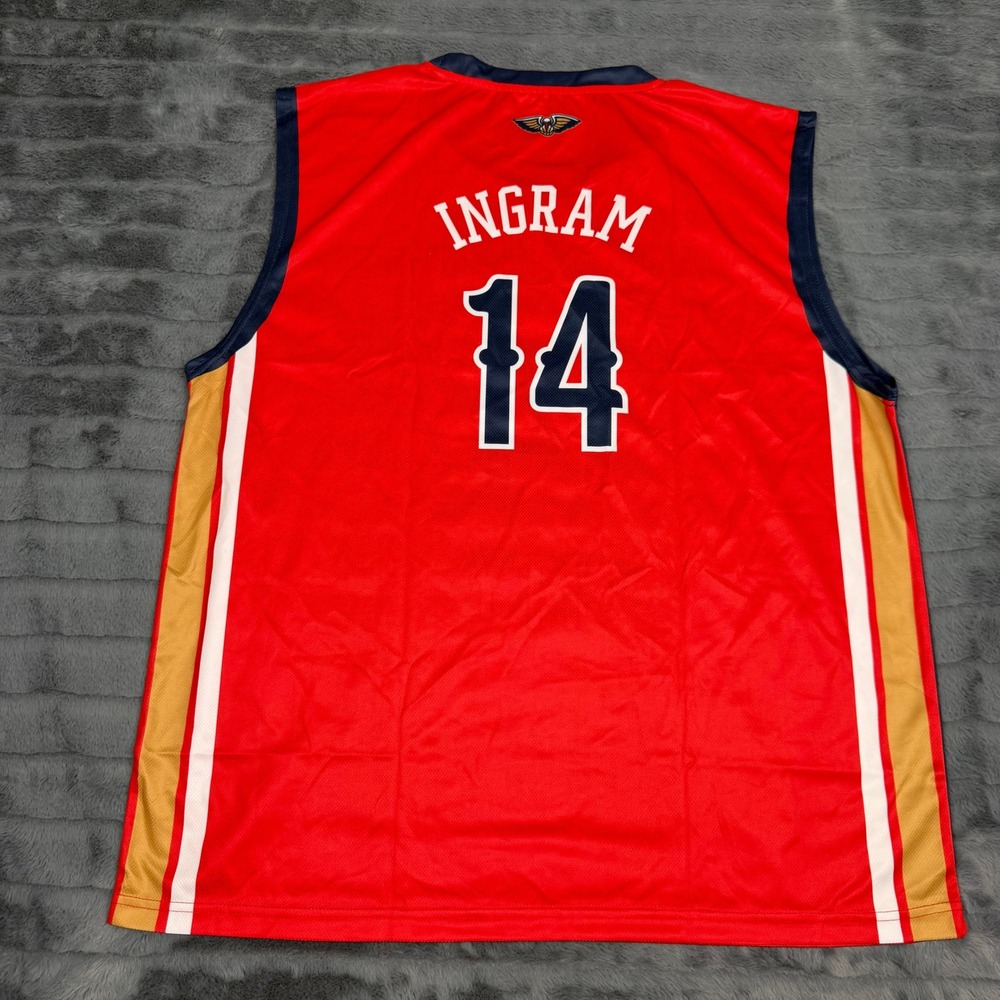 New Orleans Pelicans Brandon Ingram 14 Crescent City Jersey Red Mens XL